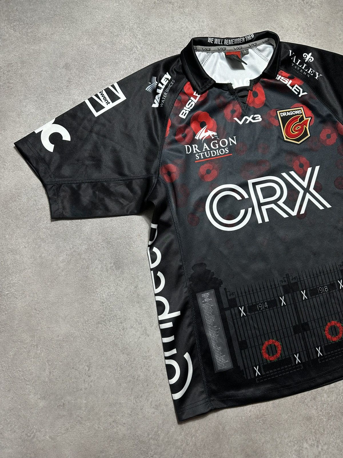 Other Mens Rugby Jersey VRX Veni Vidi Vici Dragons RFC Size US L / EU 52-54 / 3 - 3 Thumbnail