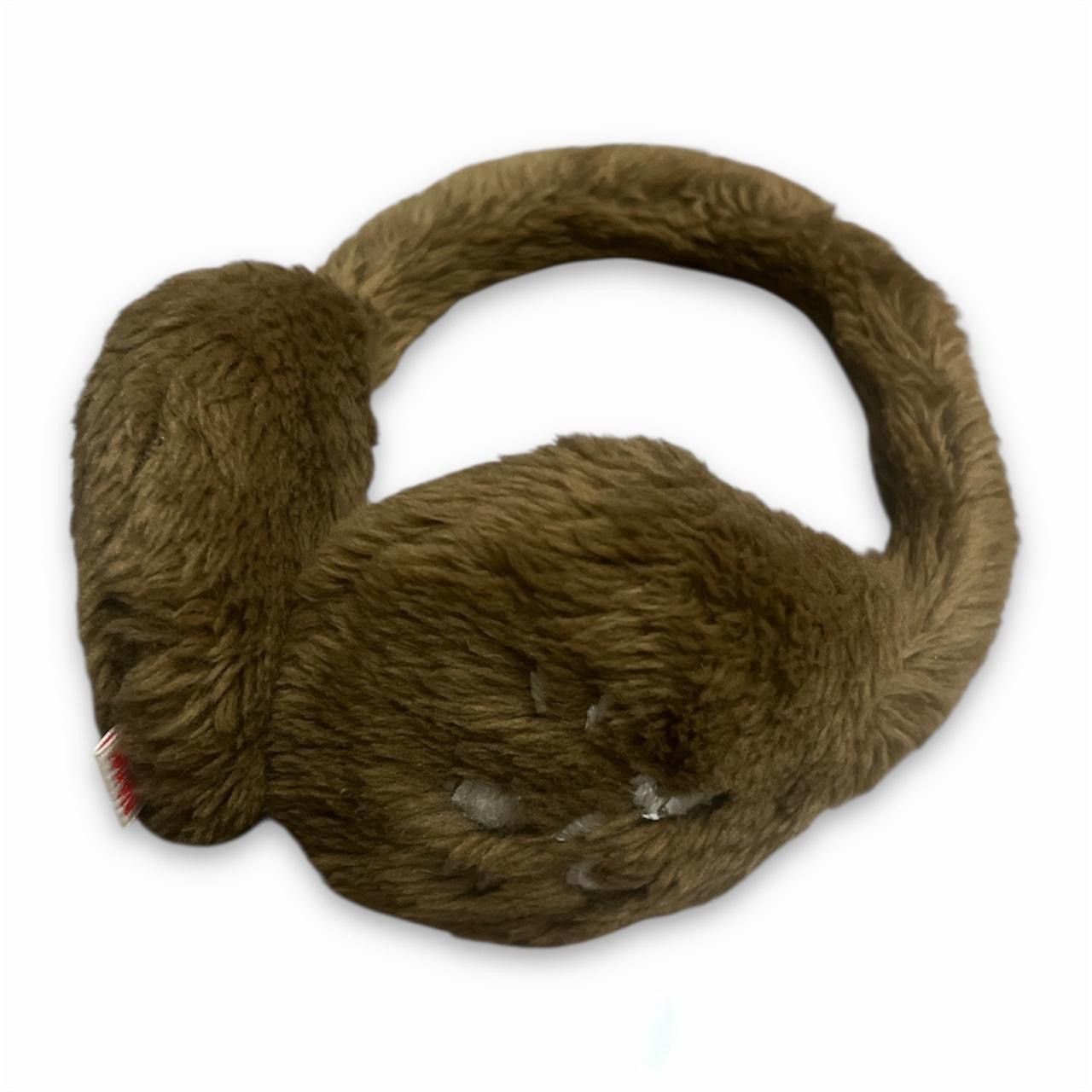 Ne-Net Ne-net Brown Fluffy Nya Earmuffs Size ONE SIZE - 2 Thumbnail