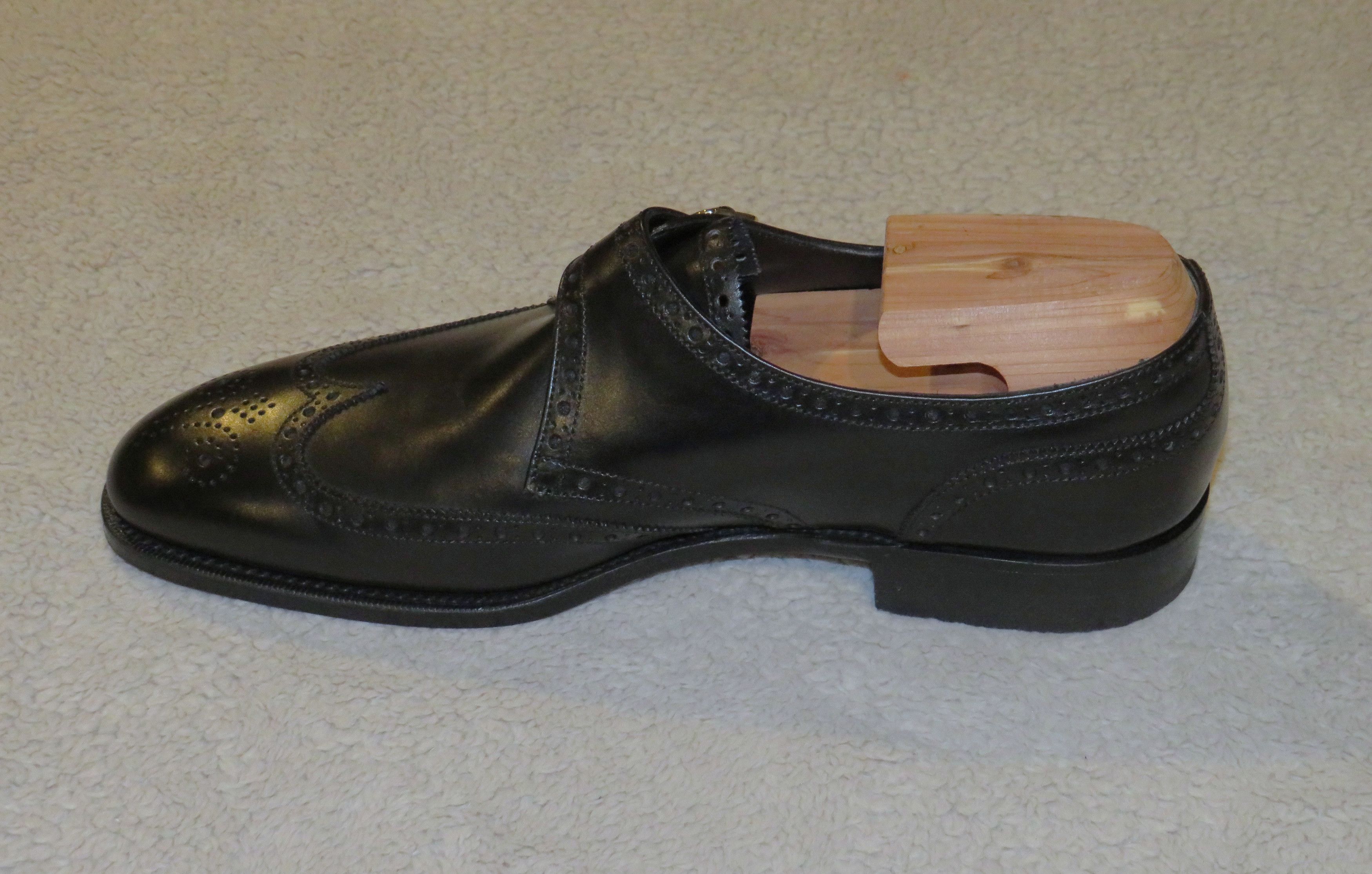 Edward Green Hove Black Calf Leather Balmoral Monk Straps 8D NWB Size US 8 / EU 41 - 3 Thumbnail