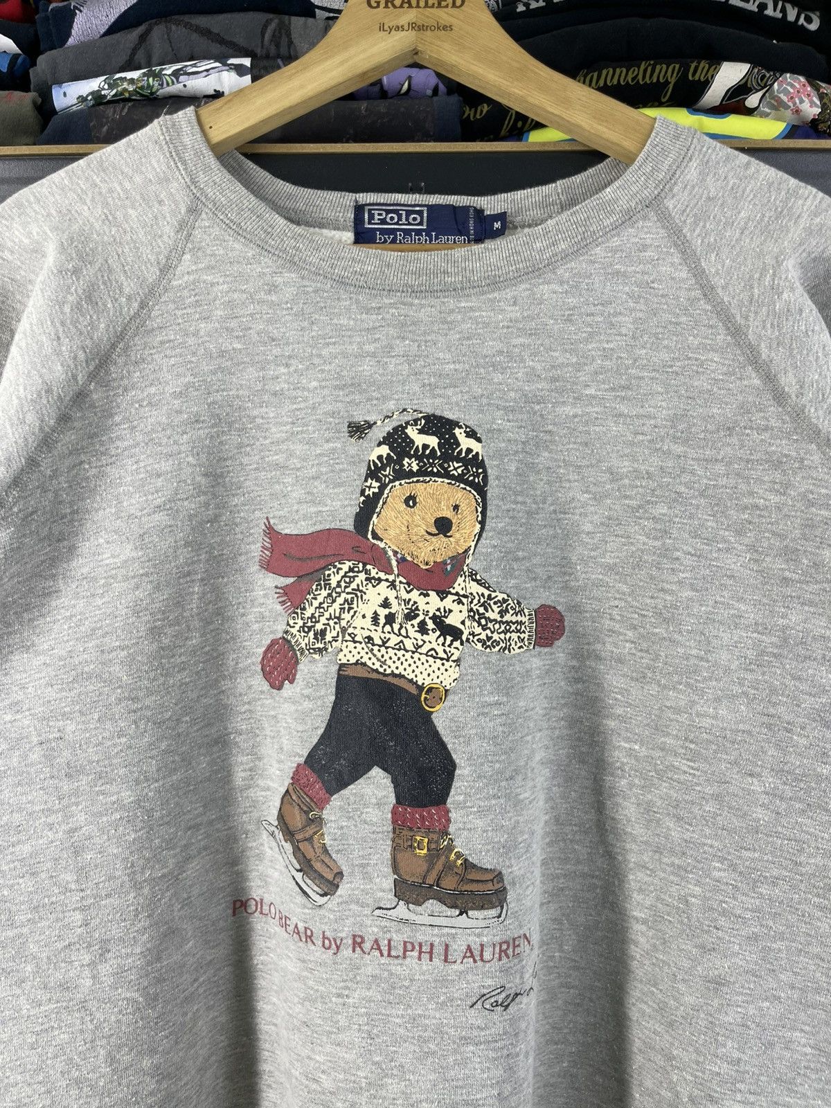 Polo Ralph Lauren Vintage Polo Bear Ice Skating by Ralph Lauren Sweatshirt Size US M / EU 48-50 / 2 - 5 Thumbnail