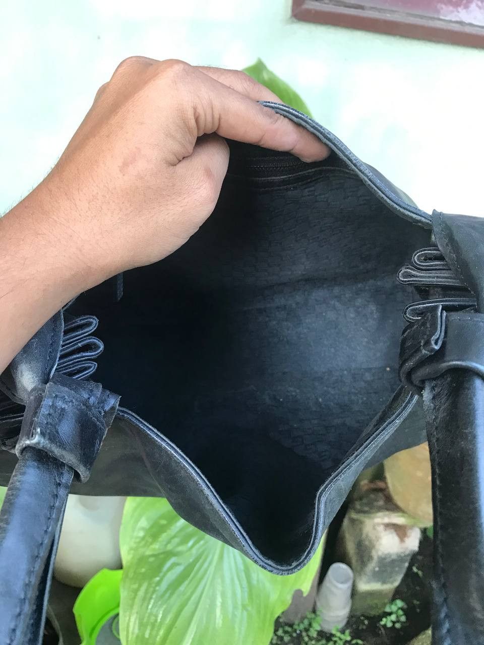 Gucci × Leather × Vintage Authentic Vintage Gucci Black Lampo Zipper Size ONE SIZE - 3 Thumbnail