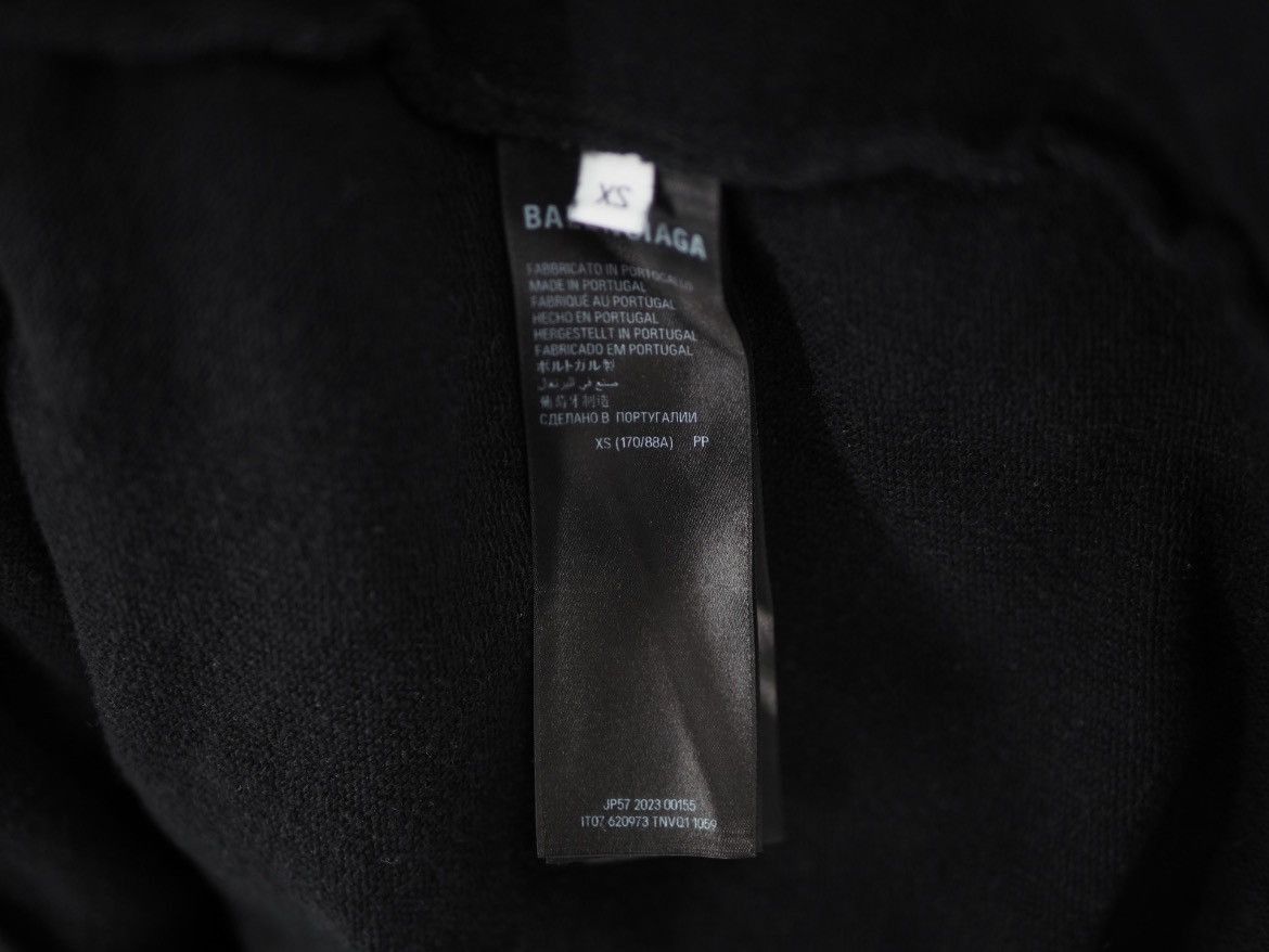 Balenciaga Balenciaga 23ss Oversized Sink Through Logo Hoodie-2505 Size US XS / EU 42 / 0 - 6 Thumbnail