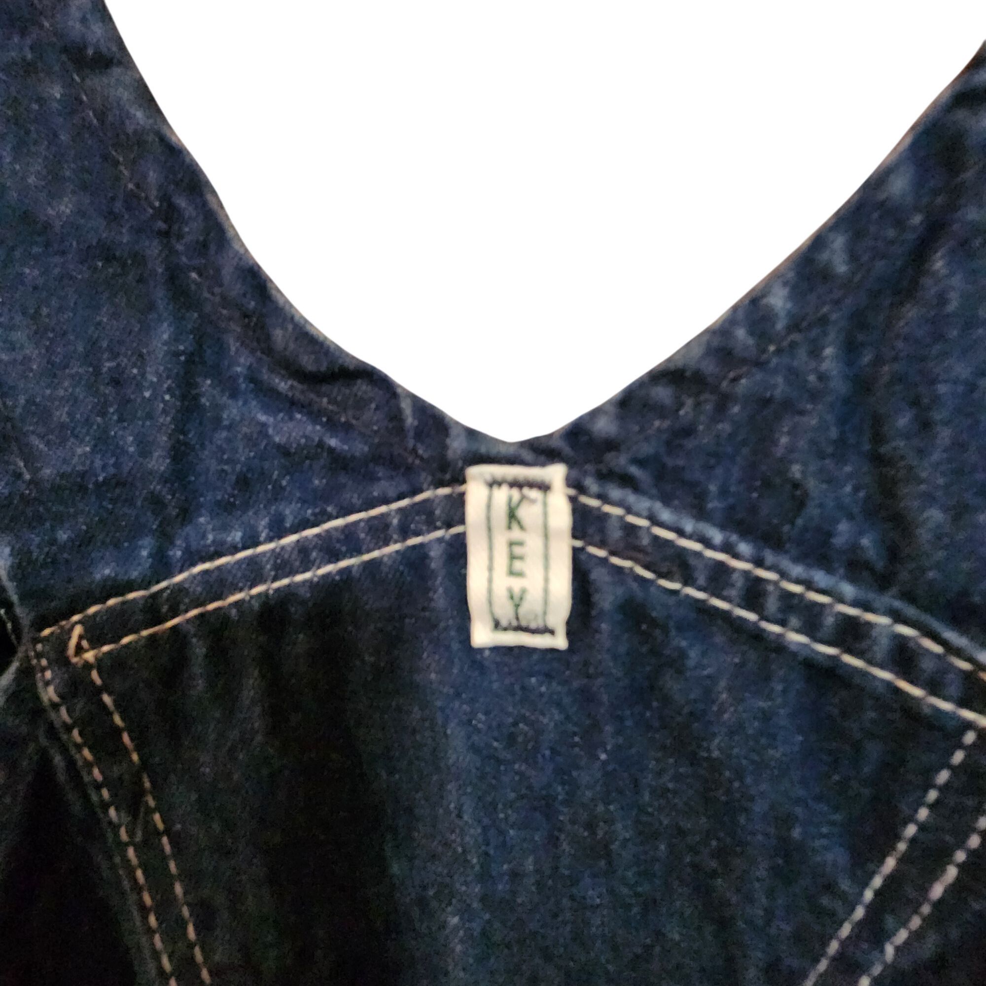 Other Vintage Key Denim Overalls W42 L29 Mens Blue Jeans 100% Cott Size US 42 / EU 58 - 5 Thumbnail