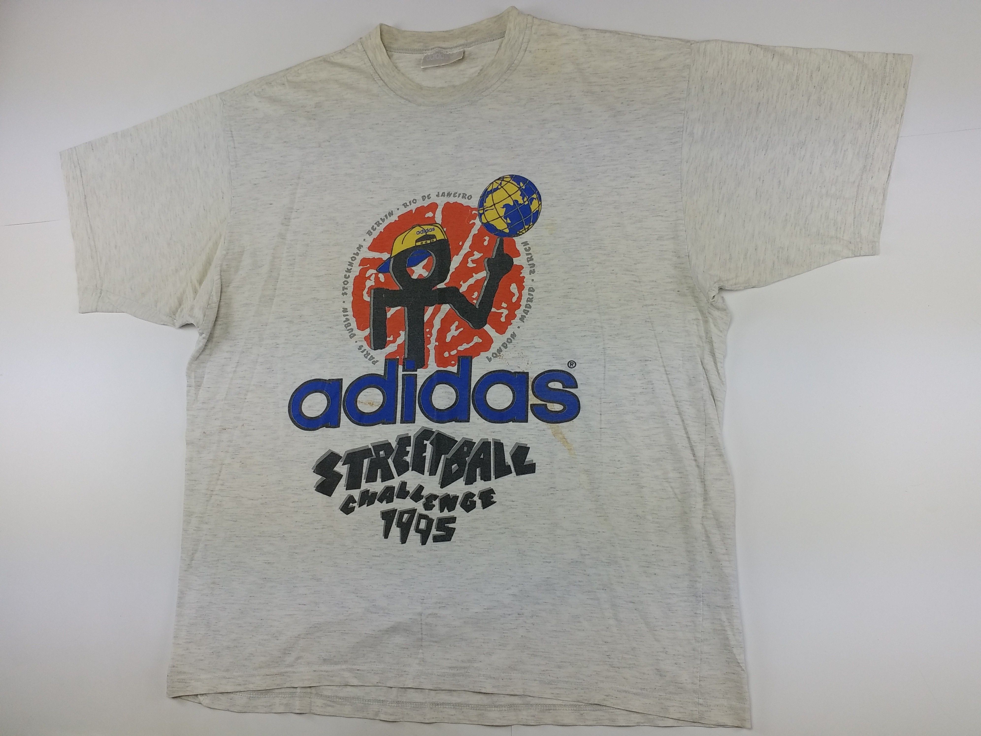 Adidas Adidas Streetball Challenge t-shirt, 1995, vintage hip hop L Size US L / EU 52-54 / 3 - 4 Thumbnail