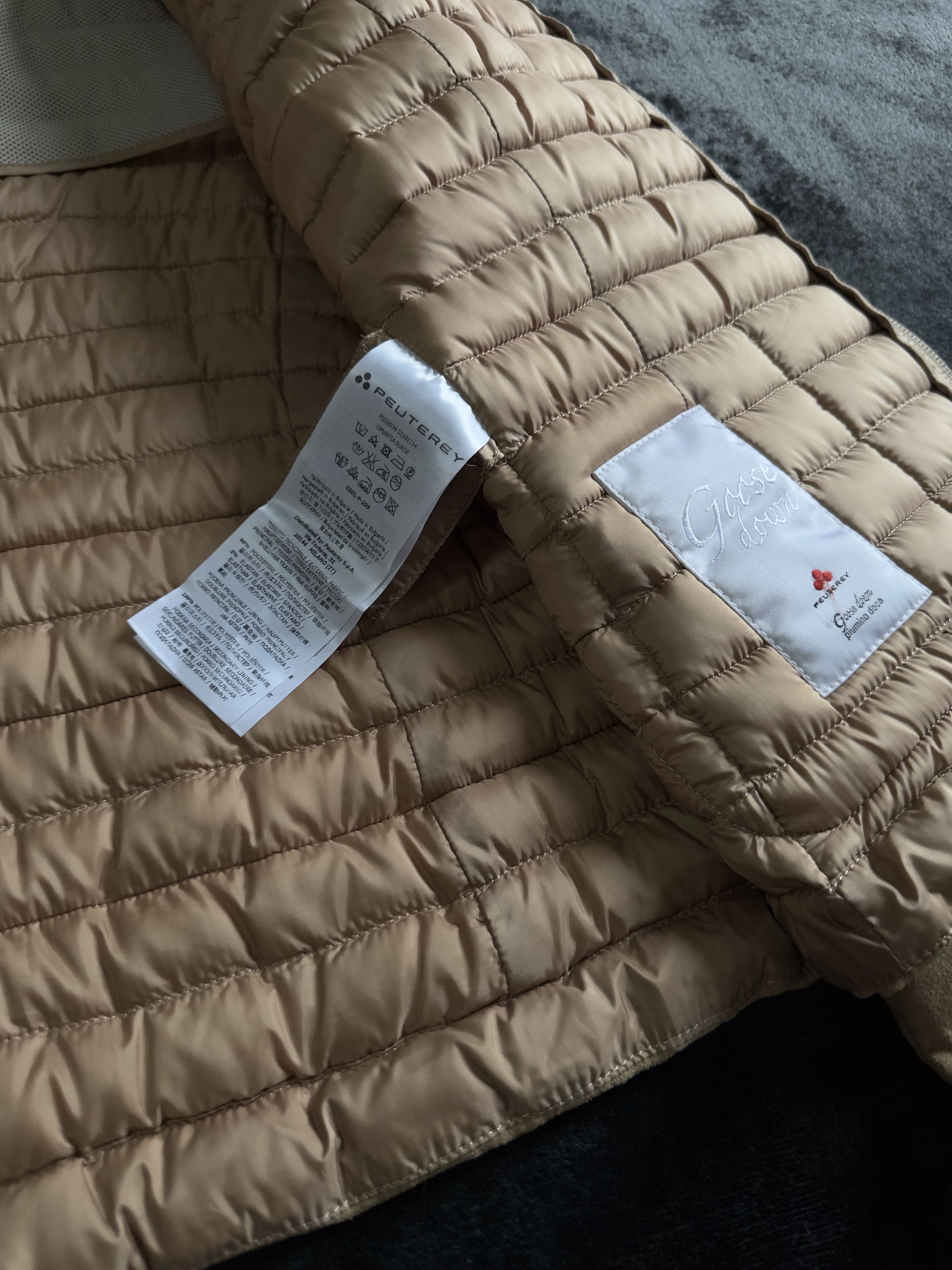 Peuterey Peuterey Quilted Down Suede Jacket Beige Size M / US 6-8 / IT 42-44 - 9 Thumbnail