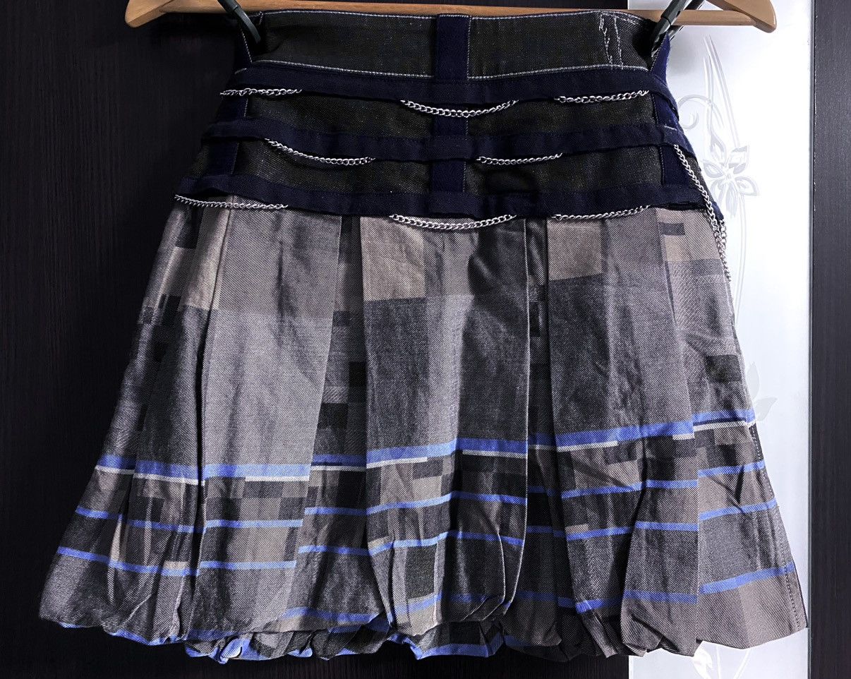 Japanese Brand Marithe Francois Girbaud M+FG Multicolor Chains Straps Skirt Size 28" / US 6 / IT 42 - 3 Thumbnail