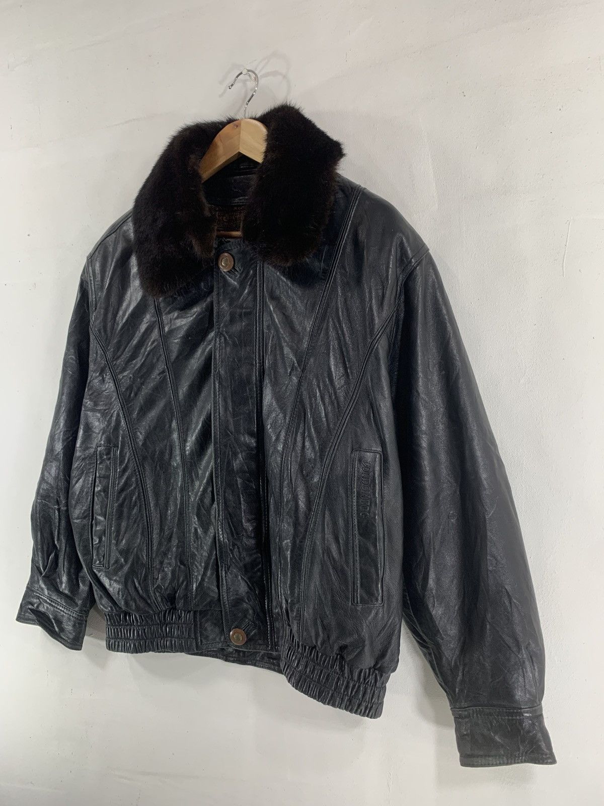 Genuine Leather Vintage Leather Mohair Jacket London Fog Size US XL / EU 56 / 4 - 13 Thumbnail
