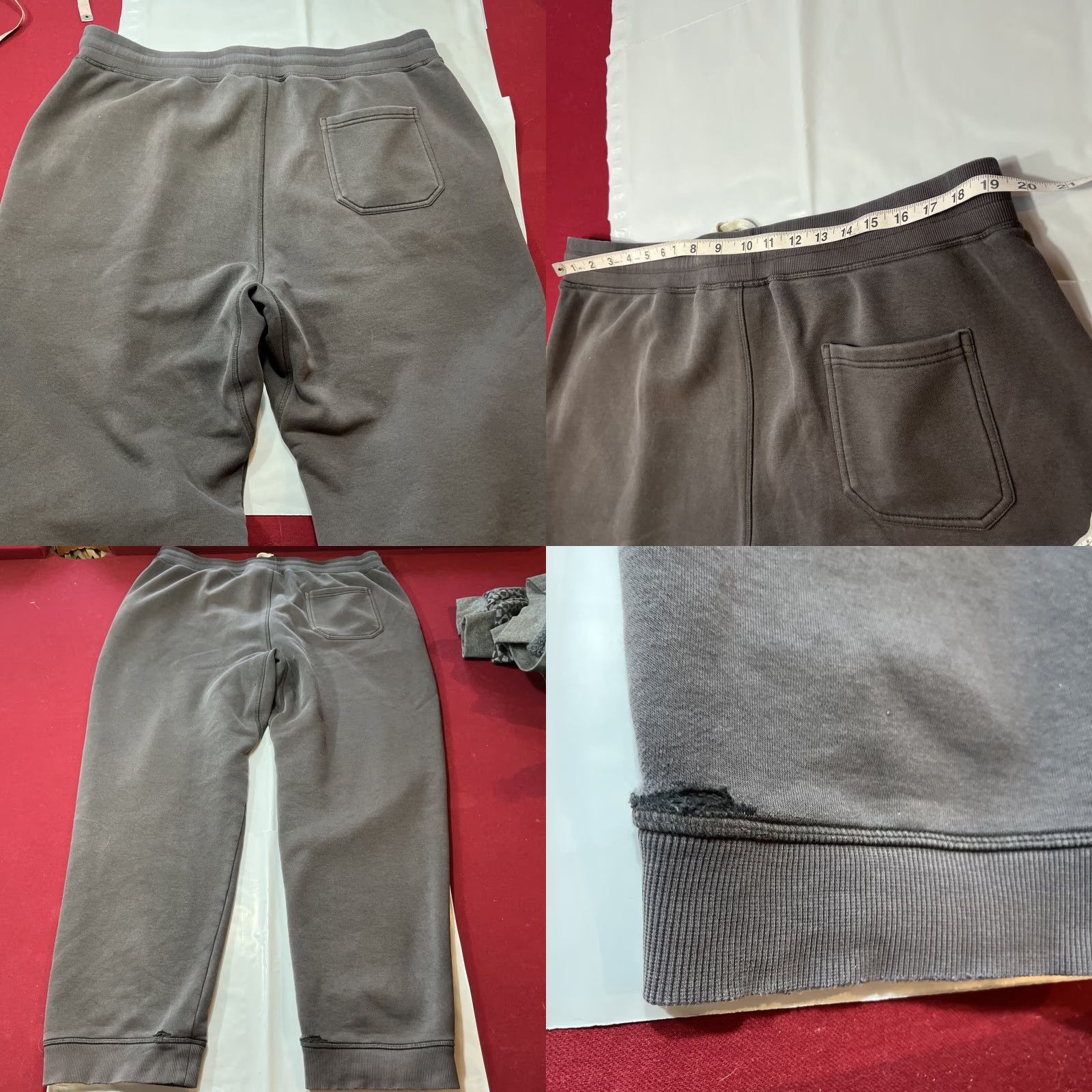 Vintage MOOSEJAW mountaineering JOGGERS GRAY Mens Drawstring Thick Cotton Pockets 2X Men Size US 39 - 9 Thumbnail