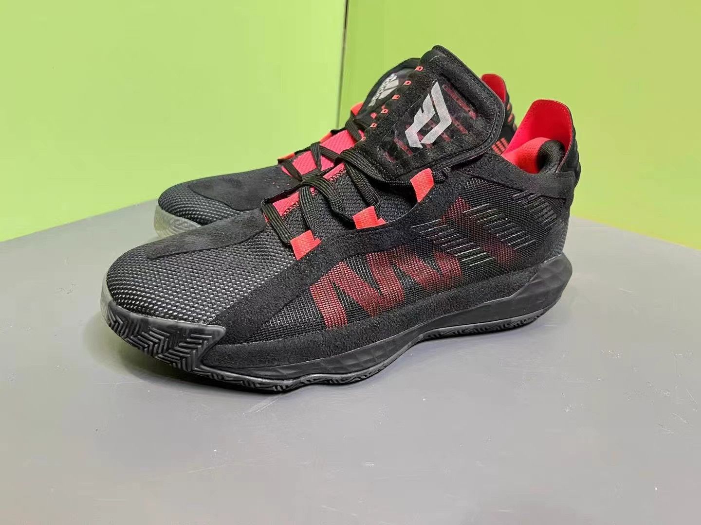 Adidas Adidas Dame 6 Black Red Basketball Shoes K15 Size US 10 / EU 43 - 1 Thumbnail
