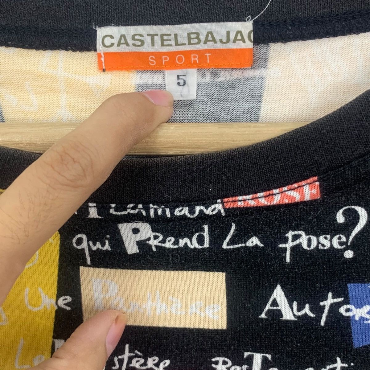 Vintage Vintage 90’ CASTELBAJAC SPORT Animal AOP Tee Shirt Top Size XL / US 12-14 / IT 48-50 - 5 Thumbnail