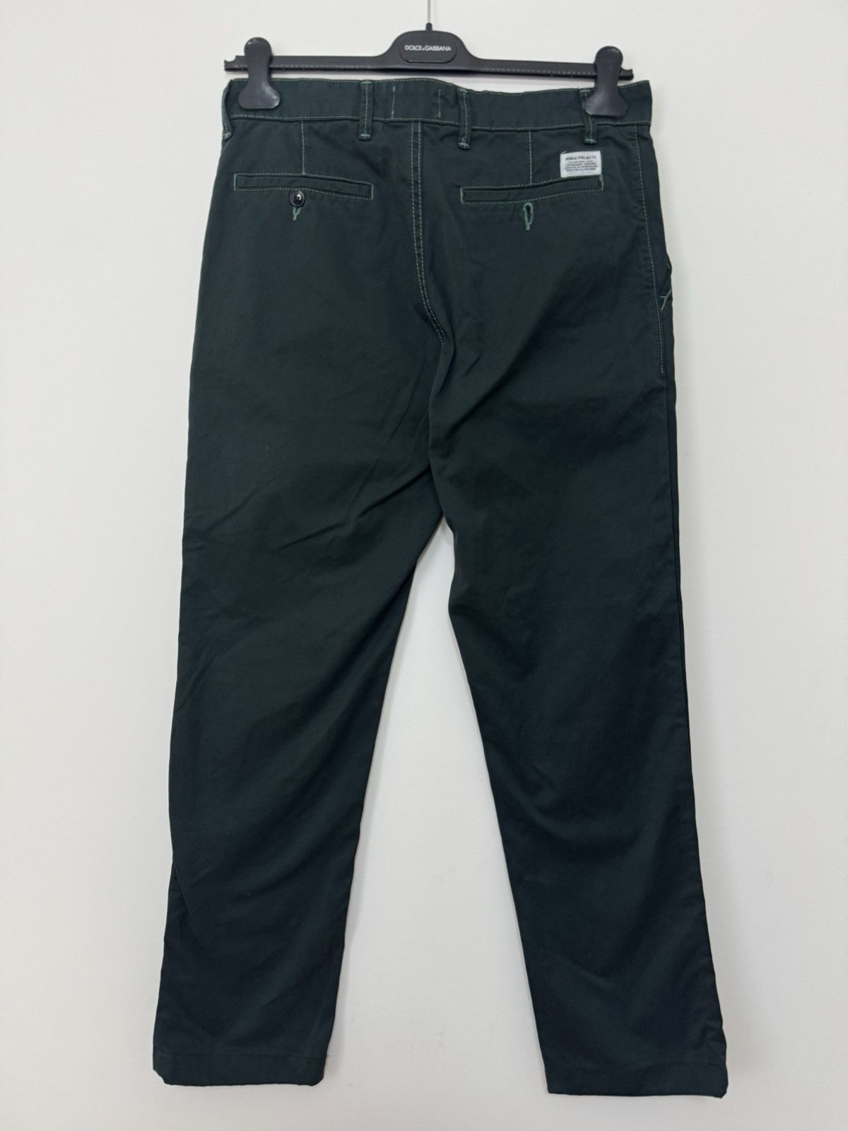 Norse Projects norse projects aros heavy green pants pocket logo Size US 32 / EU 48 - 1 Thumbnail