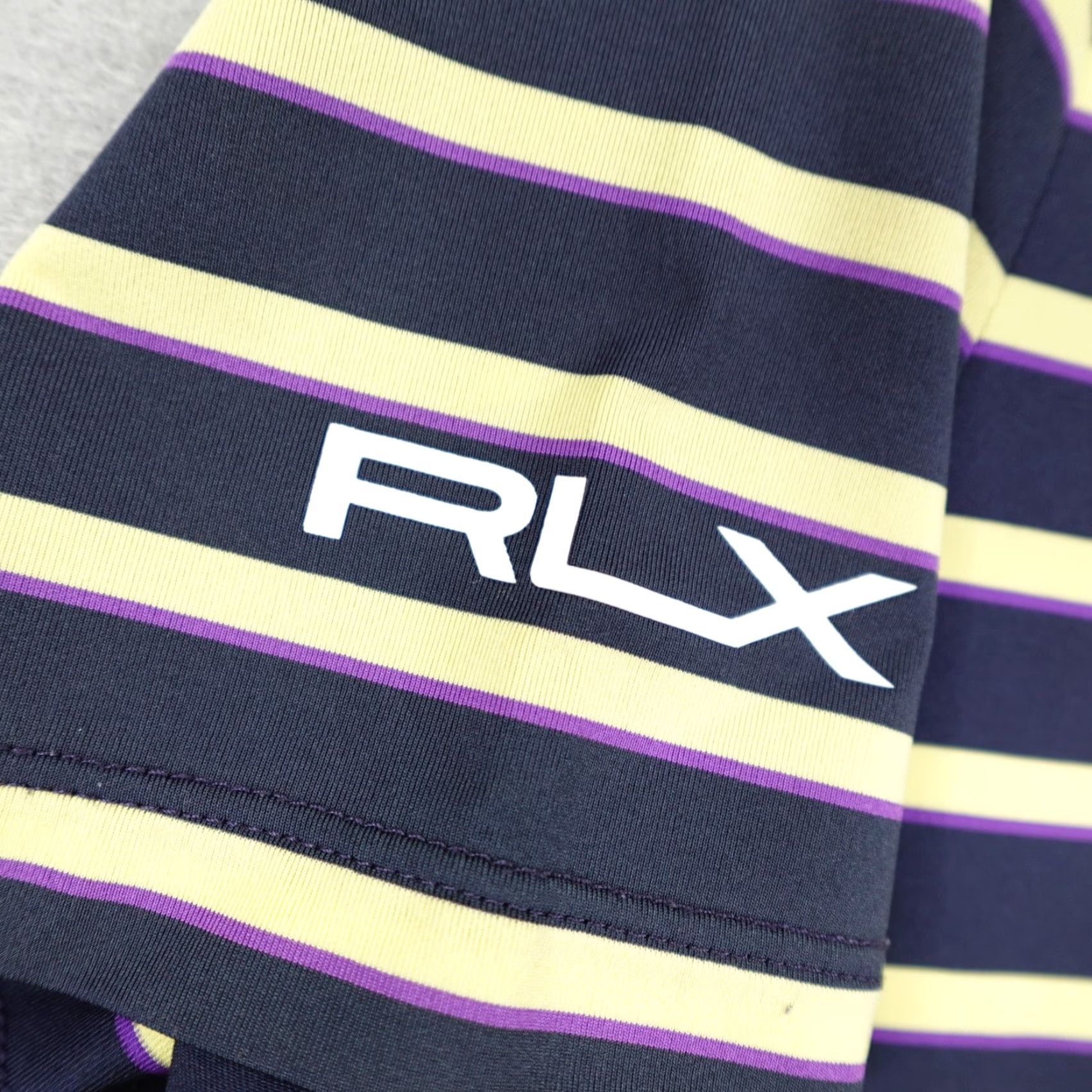 Ralph Lauren Ralph Lauren Polo Shirt Mens Small Blue Stripes RLX Kapalua Golf Performance Shirt Size US S / EU 44-46 / 1 - 4 Thumbnail