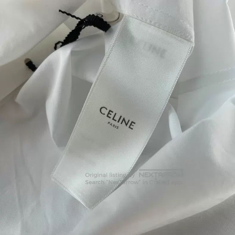 Celine CELINE size 39 French Collar White Poplin Shirt Size US M / EU 48-50 / 2 - 5 Thumbnail