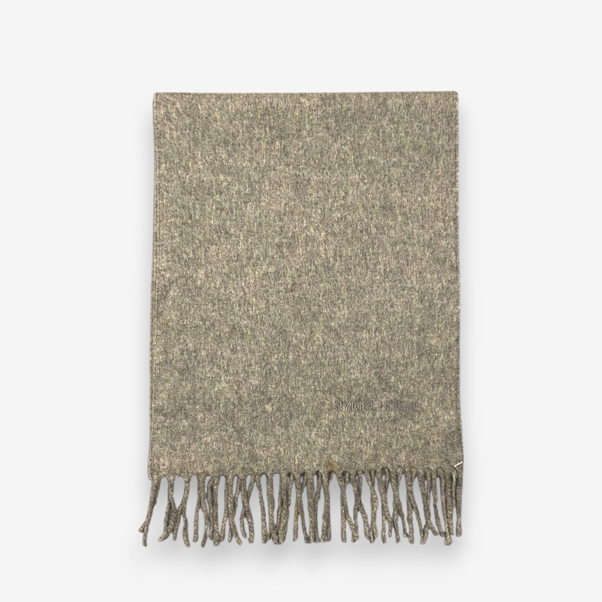 Sonia Rykiel Vintage Rykiel Homme Scarf Muffler Wool Fringe Scarves Size ONE SIZE - 2 Thumbnail