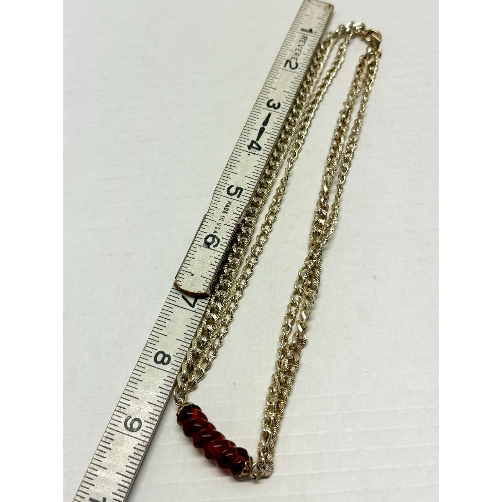 Vintage Vintage Sarah Coventry brown glass chain collar necklace Size ONE SIZE - 4 Thumbnail