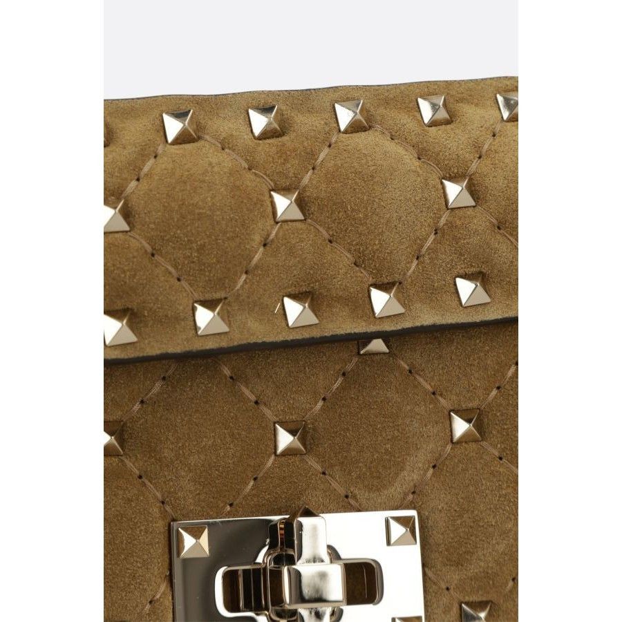 Valentino VALENTINO GARAVANI Rockstud Spike Small Havana Beige Crossbo Size ONE SIZE - 4 Thumbnail