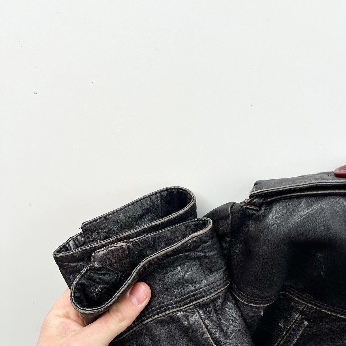 Leather Super dry (Superdry) leather jacket Size US L / EU 52-54 / 3 - 7 Thumbnail