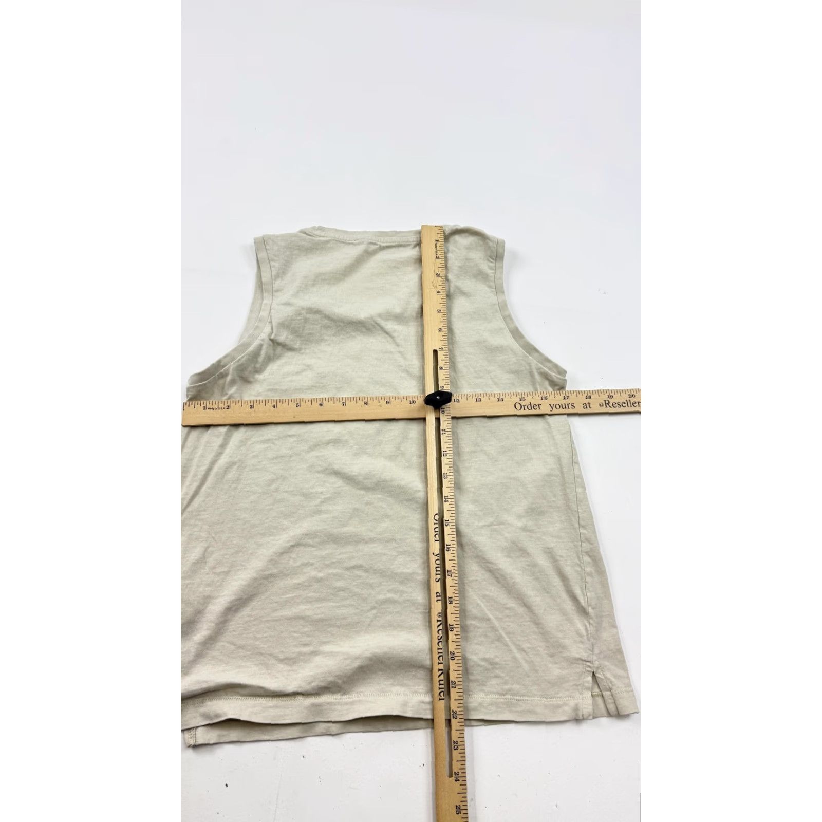 Silver Jeans Co. Silver Jeans Tank Top Shirt Mens M Beige Sleeveless Pocket 100% Cotton Tank Crew Neck Size M / US 6-8 / IT 42-44 - 5 Thumbnail