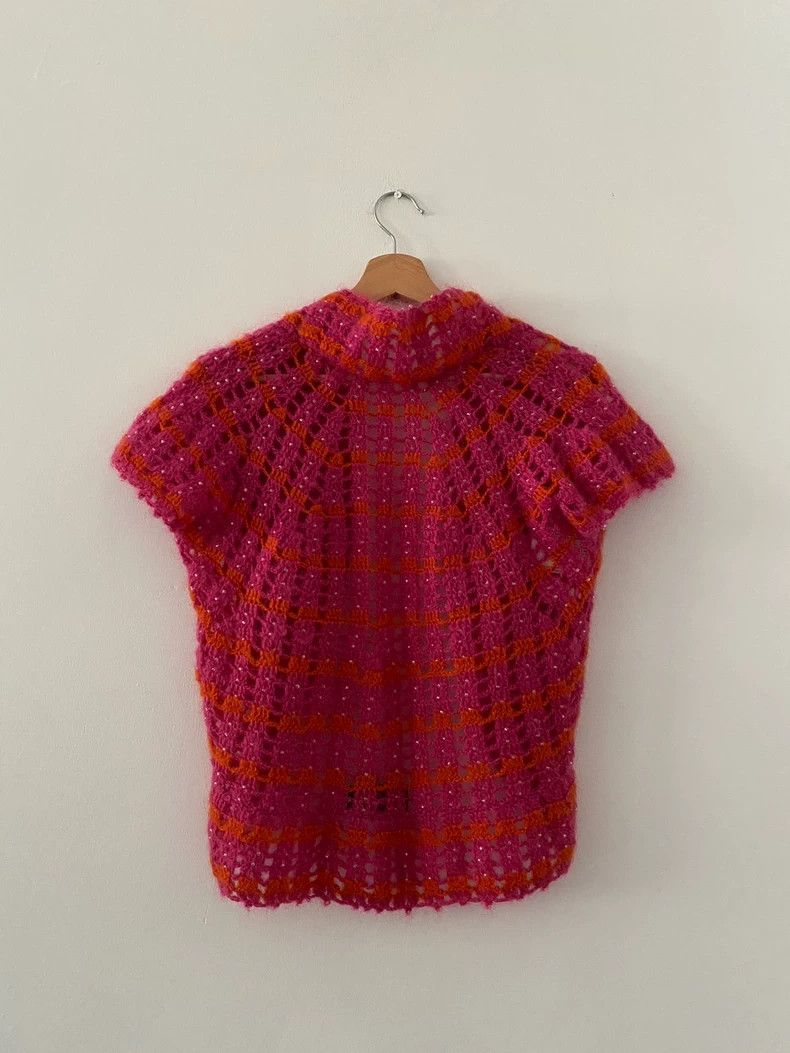 Comme des Garcons comme des garcons Pink bead knitted sweater 2503-Nextarrow Size S / US 4 / IT 40 - 2 Thumbnail