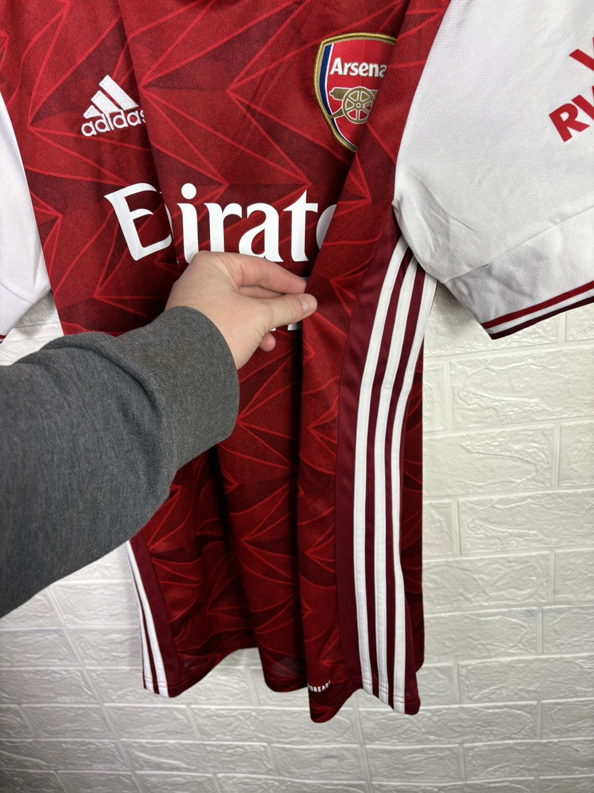Adidas ARSENAL LONDON 2020 2021 HOME FOOTBALL SHIRT SOCCER JERSEY Size US L / EU 52-54 / 3 - 10 Thumbnail