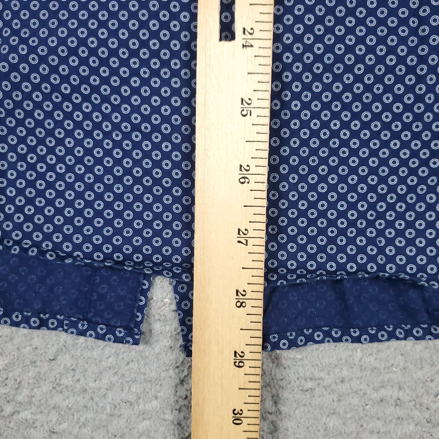 Banana Republic VINTAGE Banana Republic Shirt Mens Medium Blue Geometric Button Up Long Sleeve Size US M / EU 48-50 / 2 - 4 Thumbnail
