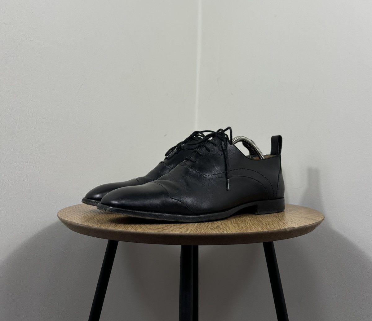 Bally Bally Andreos Men’s Cap Toe Dress Black Leather Derby Shoes Size US 8 / EU 41 - 9 Thumbnail