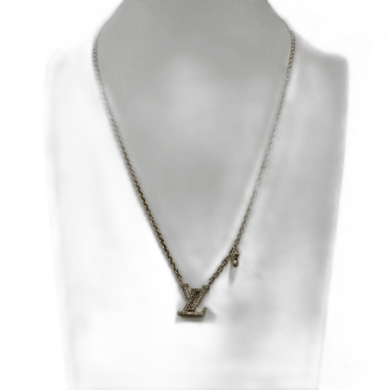 Louis Vuitton Louis Vuitton Gold Necklace with Logo Size ONE SIZE - 1 Thumbnail