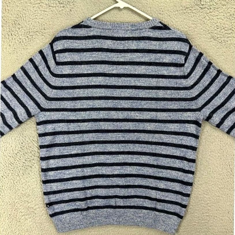 Nautica Nautica Crewneck Sweater Mens Medium Blue Striped 100% Cotton Pullover Knit Chest 44 Length 27 NEW Size US M / EU 48-50 / 2 - 3 Thumbnail