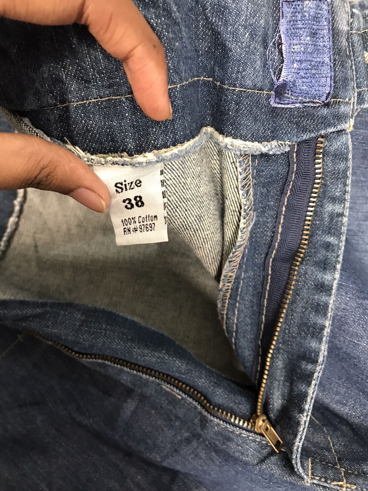 Marithe + Francois Girbaud Vintage marithe & Francois girbaud big pocket denim jort Size US 38 / EU 54 - 9 Thumbnail