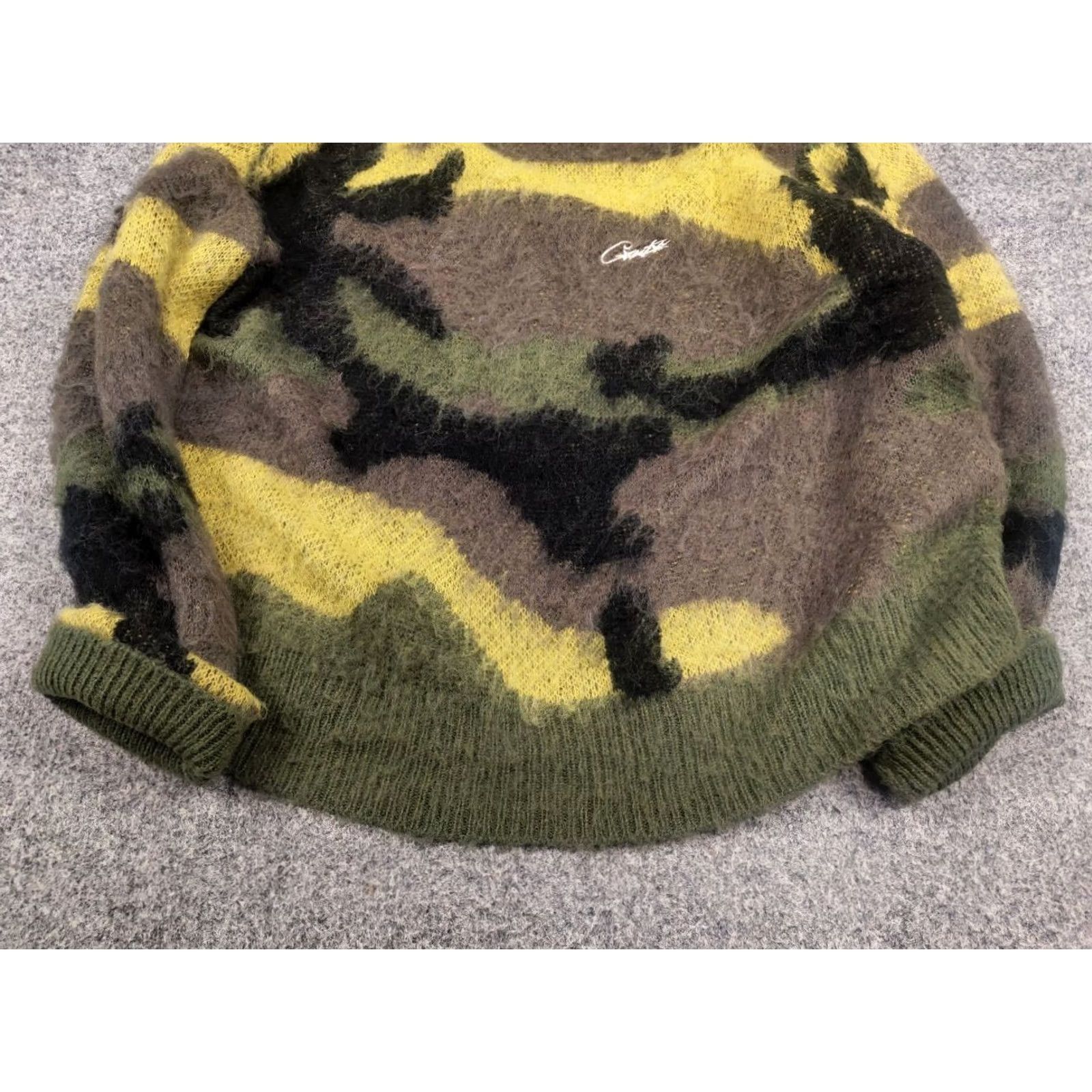 Corteiz Corteiz Mohair Blend Knit Sweater Gutta Green Camo Oversized Size US S / EU 44-46 / 1 - 6 Thumbnail