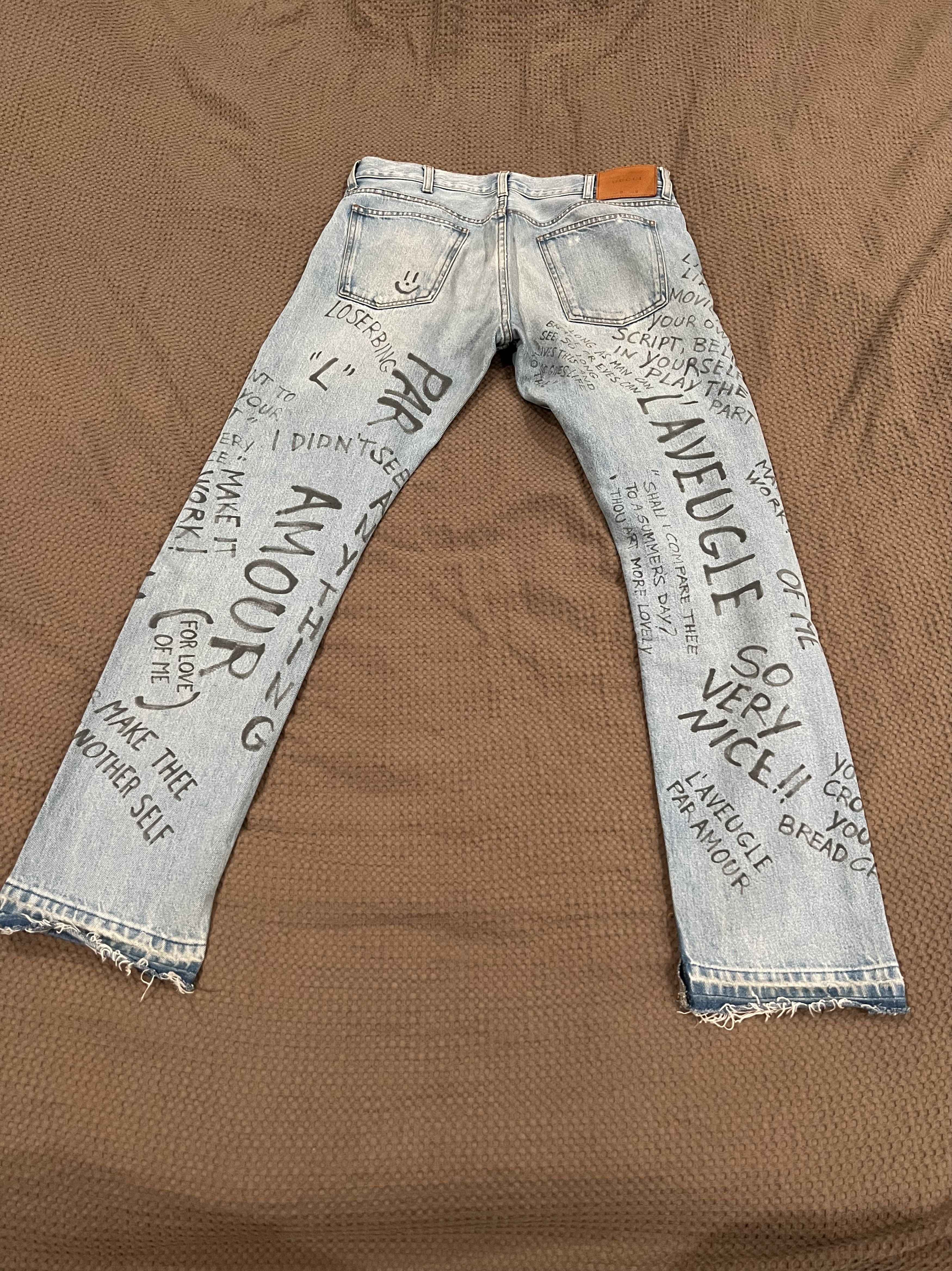 Gucci Graffiti jeans Size US 32 / EU 48 - 2 Thumbnail