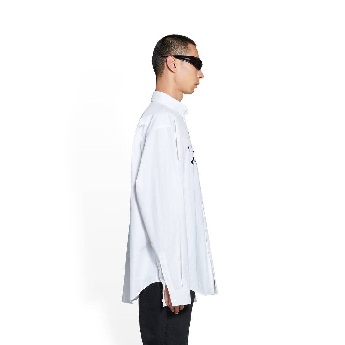 Balenciaga o1la1rc1a0625 Hand-Drawn Bb Icon Long Sleeve Shirt Size US M / EU 48-50 / 2 - 3 Thumbnail