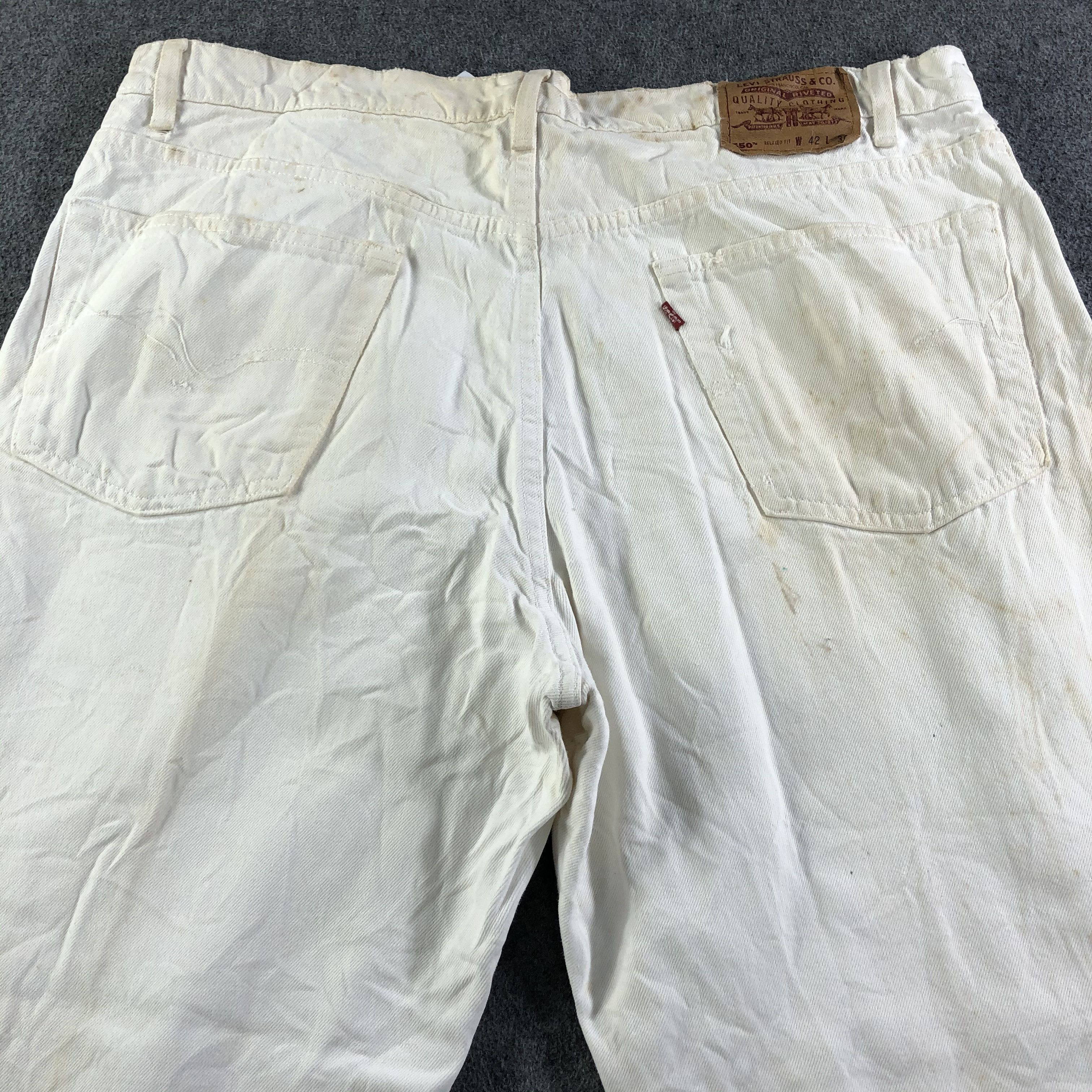Levi's 90s Vintage Light Wash Levis 550 Jeans-J3368 Size US 41 - 4 Thumbnail