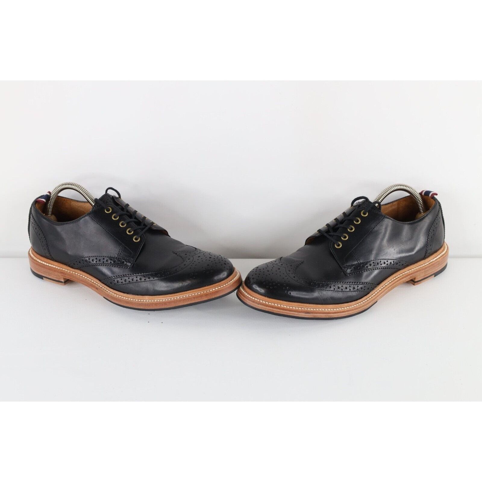 J Crew Mens Shoes Black Oar Stripe Italian Leather Derby Lace Up Formal US 8 J.Crew Oxfords for Men Deals - New and used pre-owned Finds  main image 2