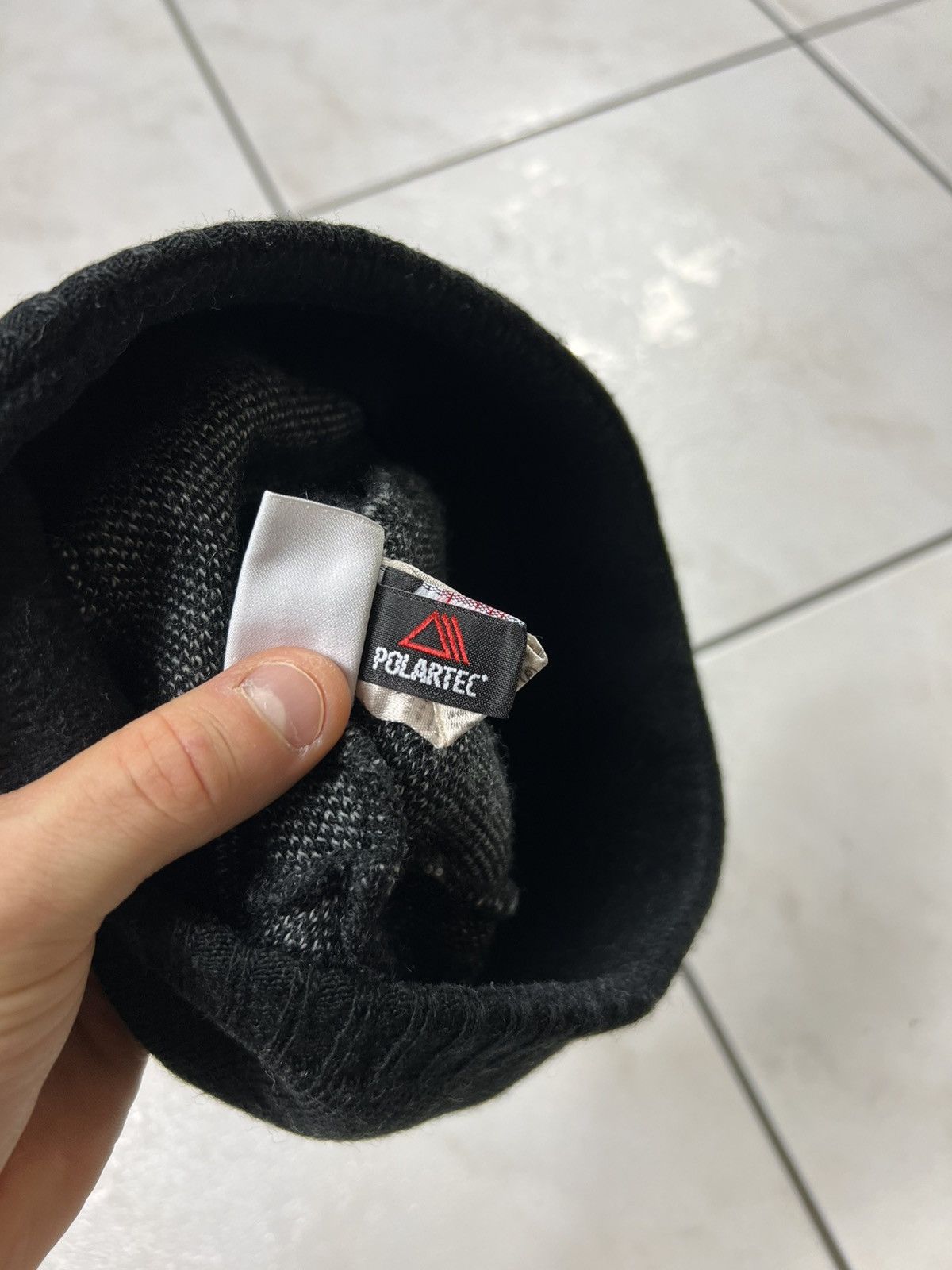 Lacoste Vintage Lacoste y2k knitted crocodile big logo drill beanie Size ONE SIZE - 15 Thumbnail