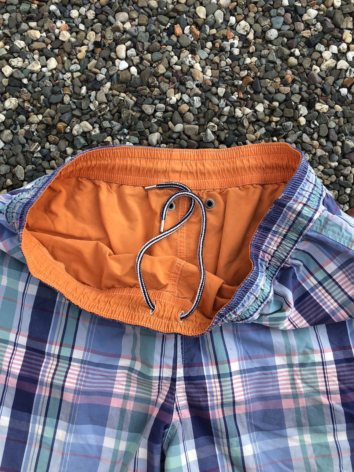 Polo Ralph Lauren Vintage Polo Ralph Lauren Reversible Plaid Swim Trunks Size US 34 / EU 50 - 5 Thumbnail