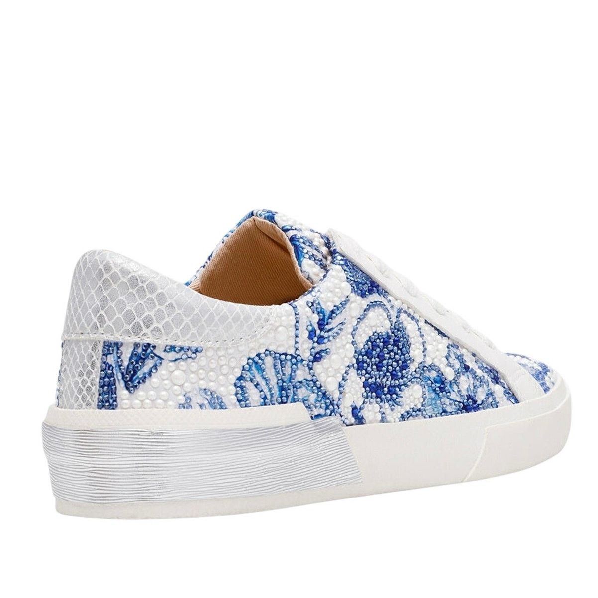 Betsey Johnson BETSEY JOHNSON Damon White Blue Floral Sneaker Size US 11 Size US 11 / IT 41 - 8 Thumbnail