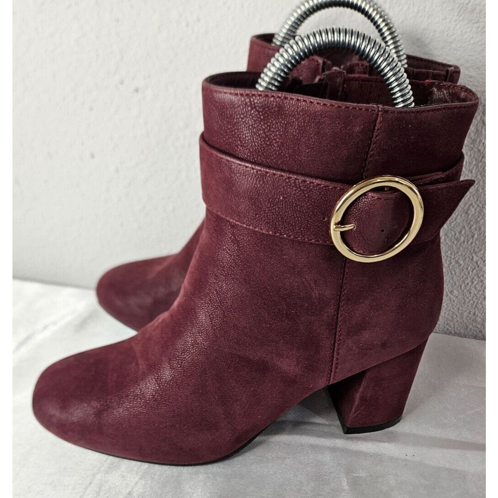 Croft & Barrow Elements by Croft & Barrow Burgundy Ankle Boots Wmn’s Sz 7W Size US 7 / IT 37 - 4 Thumbnail