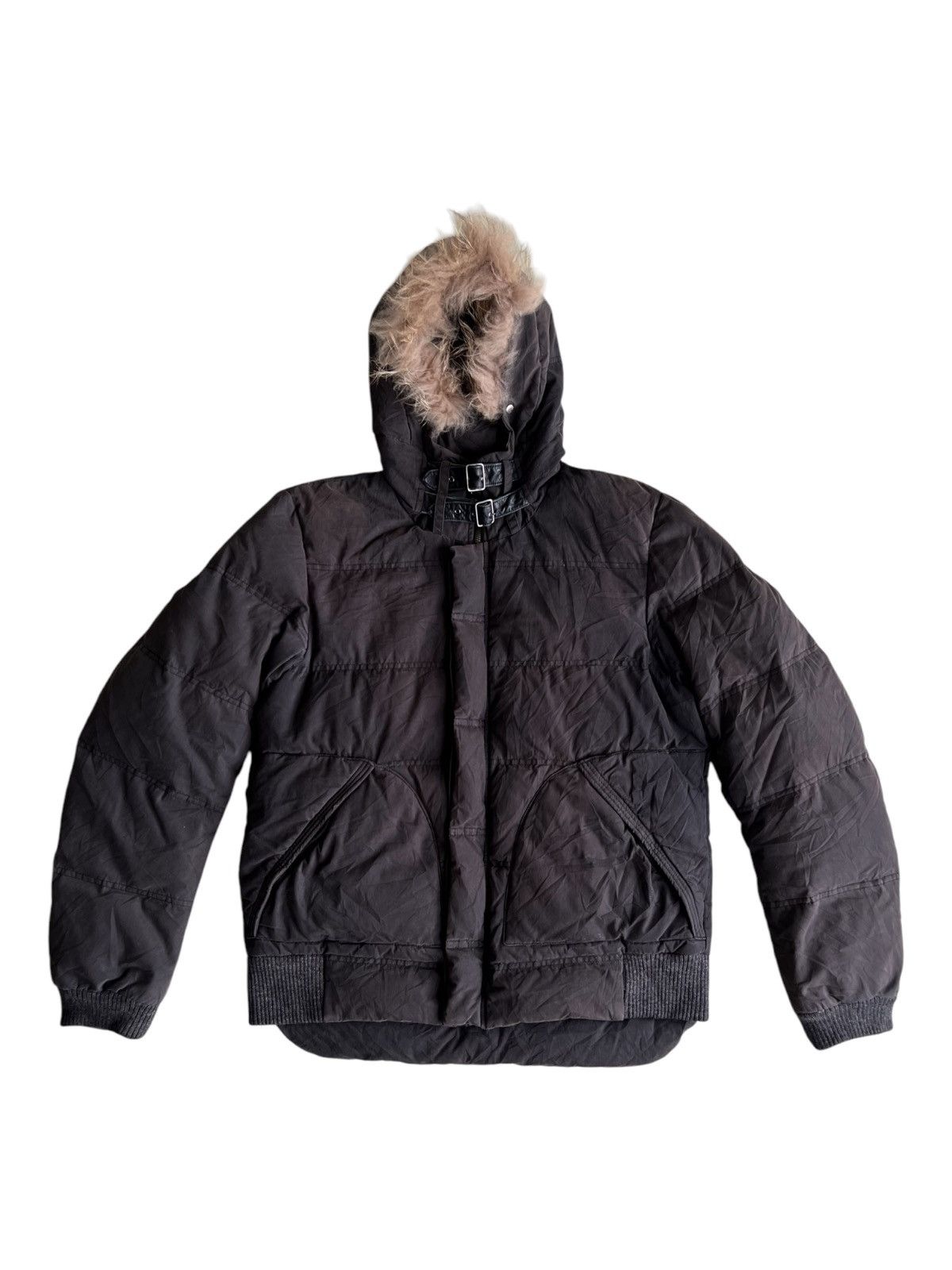 Men's Melrose 🇯🇵 Racoon Fur Hoodie Bomber Down Jacket