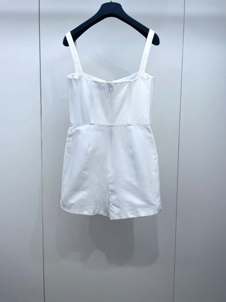 Dior Dior White Strappy Jumpsuit-2505 Size 35" - 2 Thumbnail
