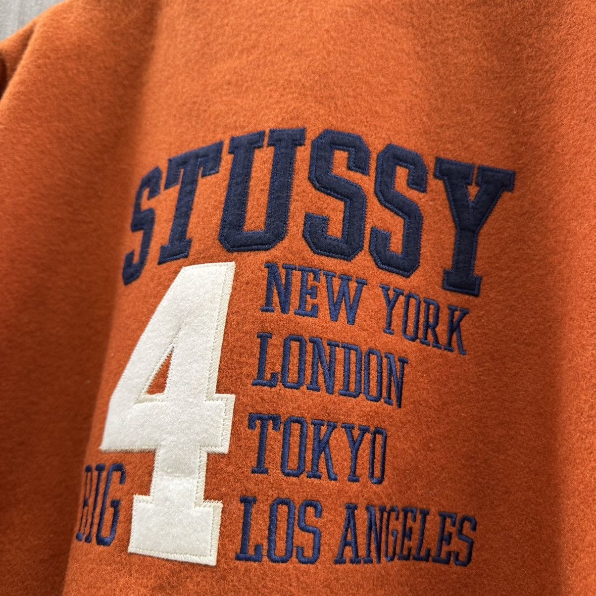 Stussy Varsity Big4 Stussy Vintagae Size US XXL / EU 58 / 5 - 7 Thumbnail