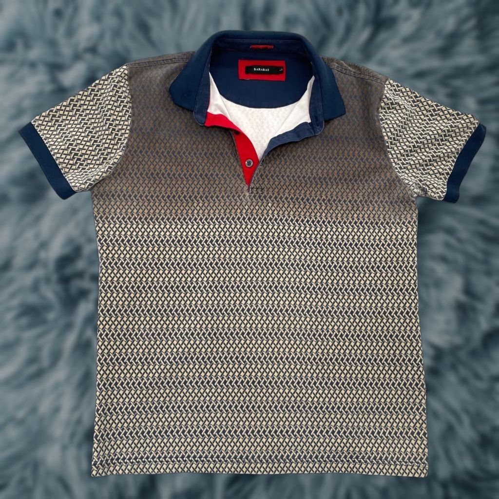 Vintage VINTAGE Barabas Shirt Adult Large Polo Cotton All Over Print Button Collar Mens L Size US L / EU 52-54 / 3 - 1 Thumbnail