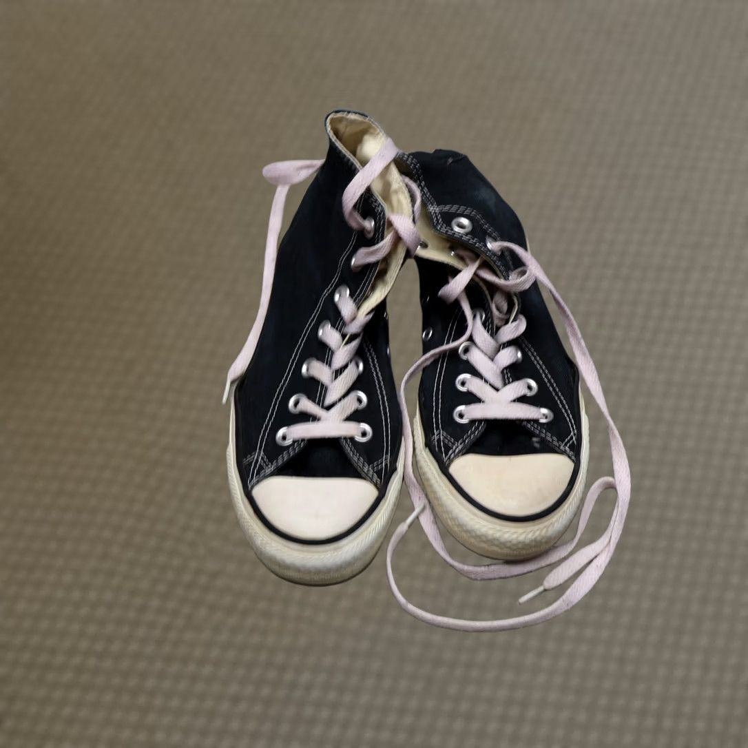 Converse Converse Chuck Taylor All Star High Top Sneakers Black Women 7 Canvas Casual Streetwear Size S / US 4 / IT 40 - 1 Thumbnail