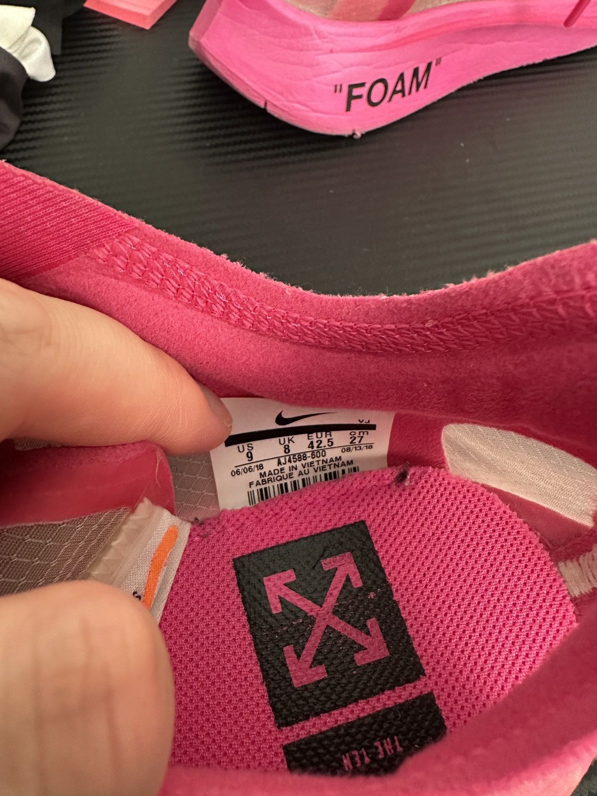 Nike × Off-White Nike Off White Pink Zoom Fly Size US 9 / EU 42 - 7 Thumbnail