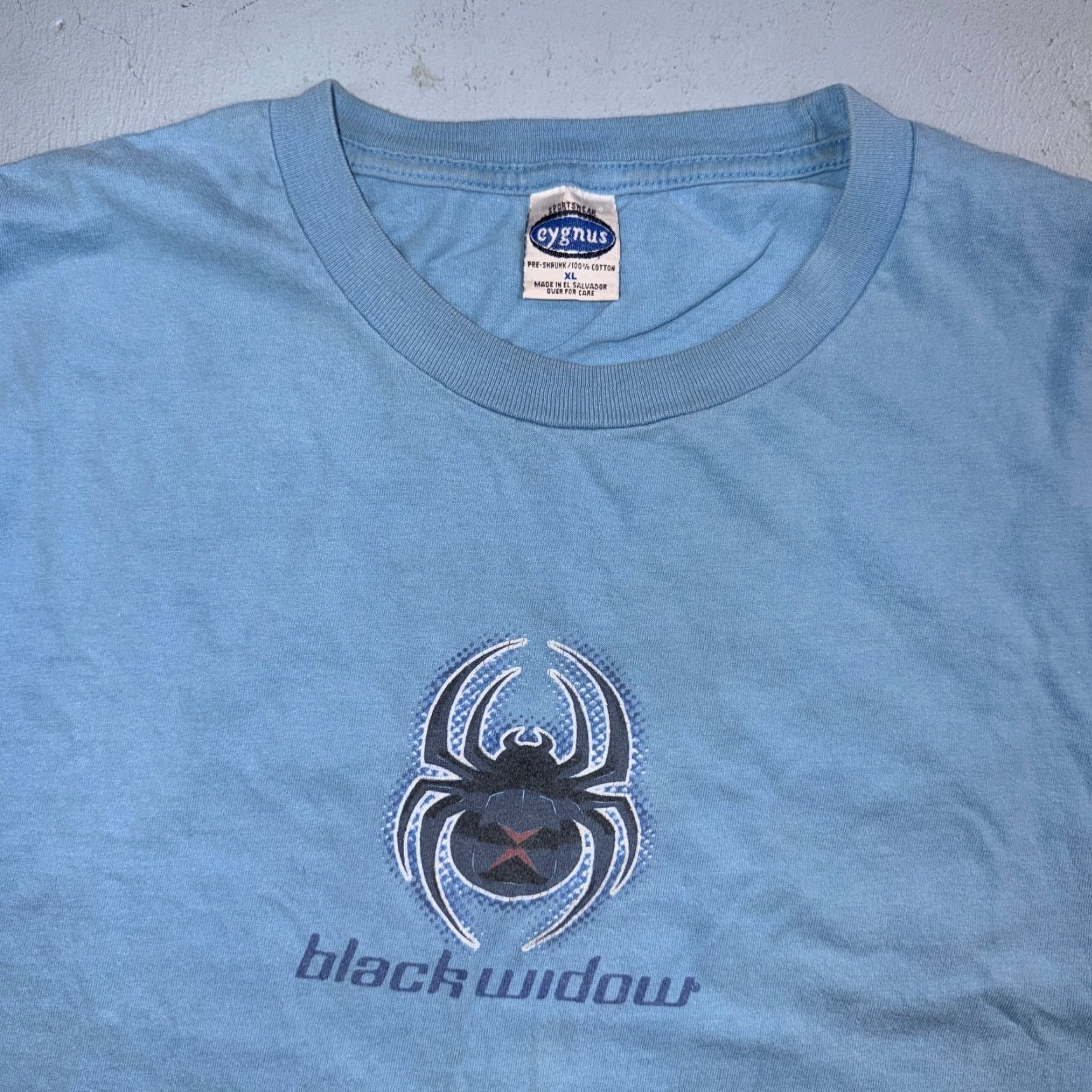 Vintage VINTAGE Spider Web Shirt XL Black Widow 90s Y2K Grunge Goth Skate Halloween T-Shirt Men Mens XL Blue Cotton Unbranded Short Sleeve Graphic Print Size US XL / EU 56 / 4 - 2 Thumbnail