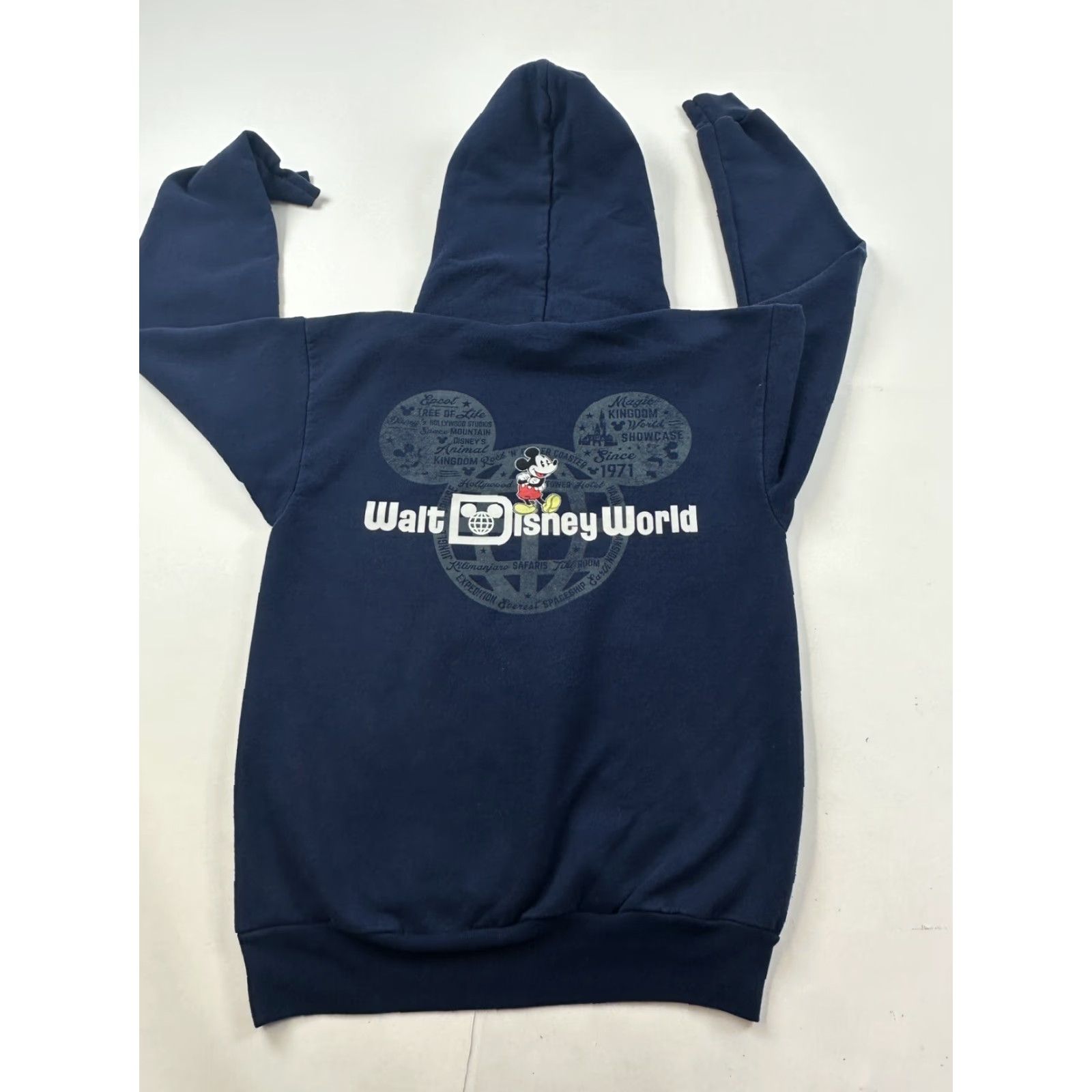 Disney Disney Hoodie Adult Small Blue Mickey Mouse Pullover Sweatshirt Size US S / EU 44-46 / 1 - 4 Thumbnail