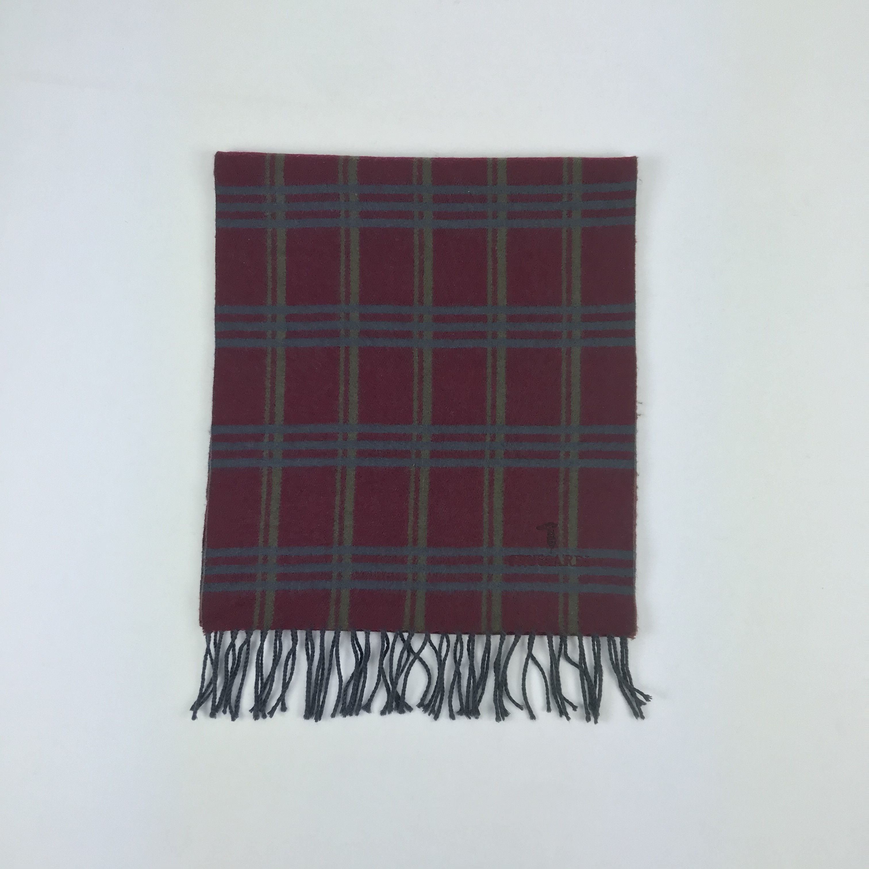 Trussardi Vintage Trussardi Scarf Muffler Wool Cashmere Scarves Size ONE SIZE - 3 Thumbnail