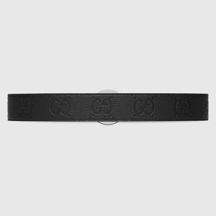 Gucci o1mt1gz0325 Size: 60 / Blondie Wide Belt in Black Size 26 - 4 Thumbnail