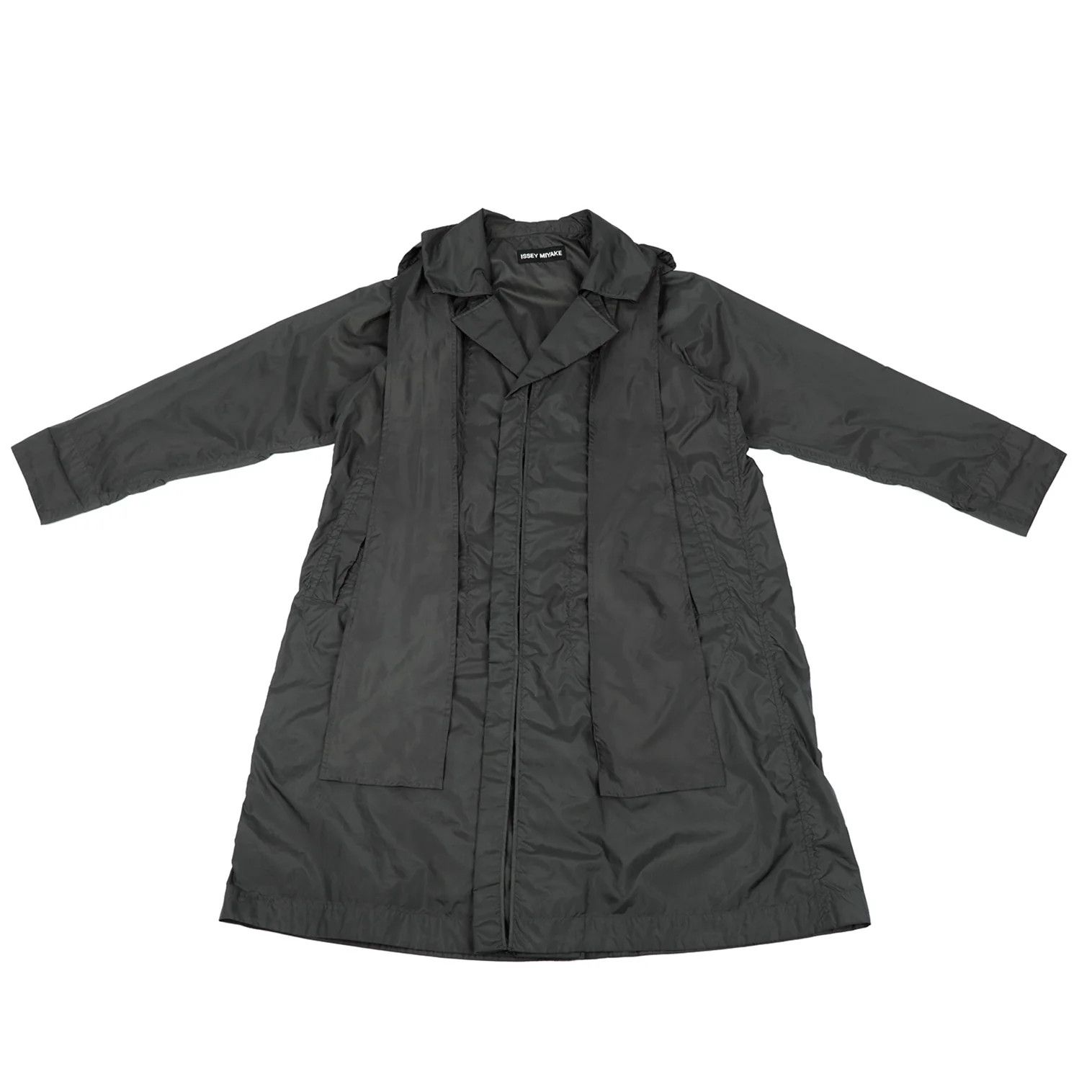 Issey Miyake Hooded Removable Design Polyester Coat in Gray Size US M / EU 48-50 / 2 - 1 Thumbnail