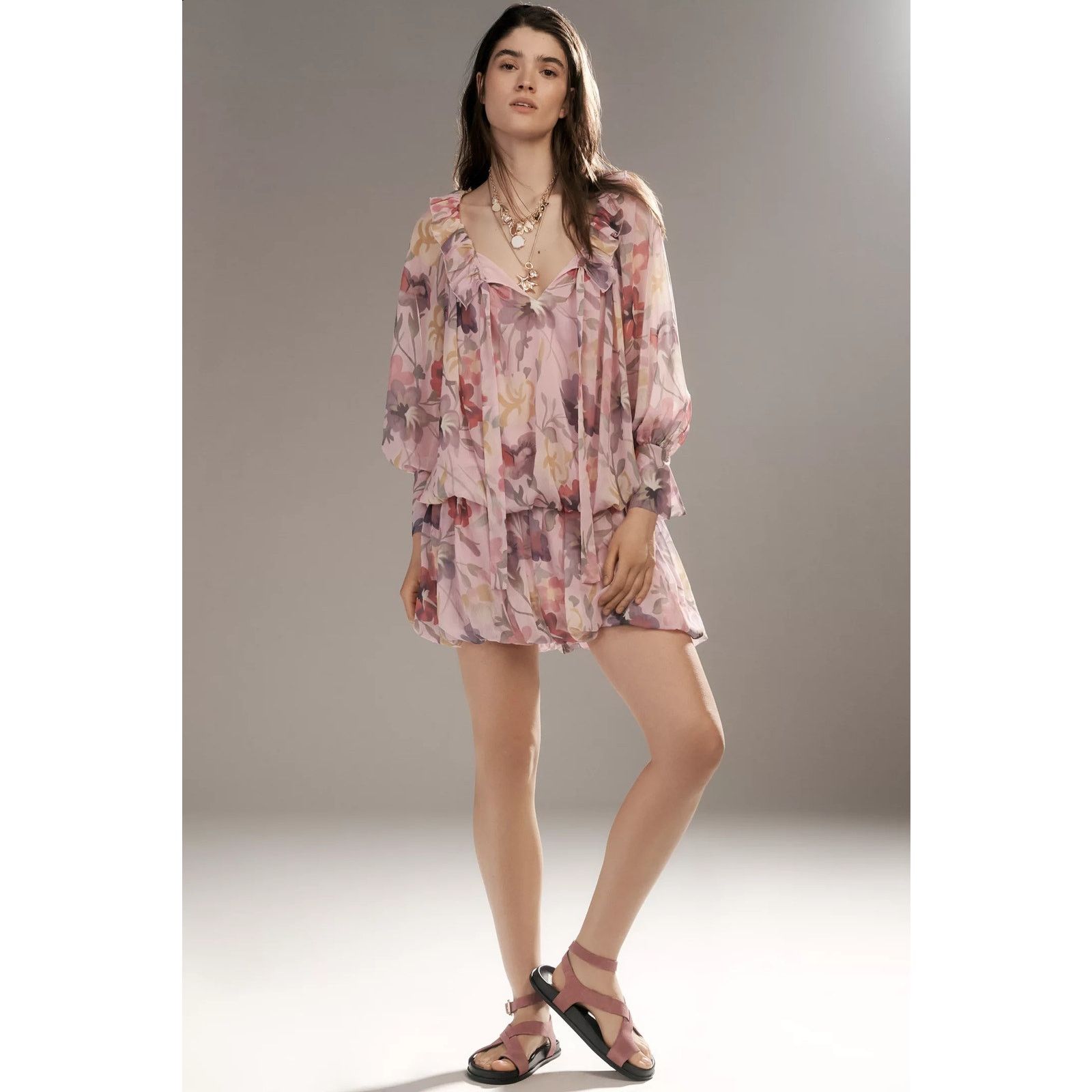 Anthropologie Mare Mare Buttondown Sequin Twofer Mini Dress | Grailed